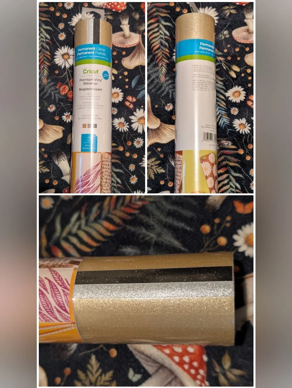 🆕 Cricut Bundle Of 7 Packs Of Premium Permanent Assorted Vinyl Rolls